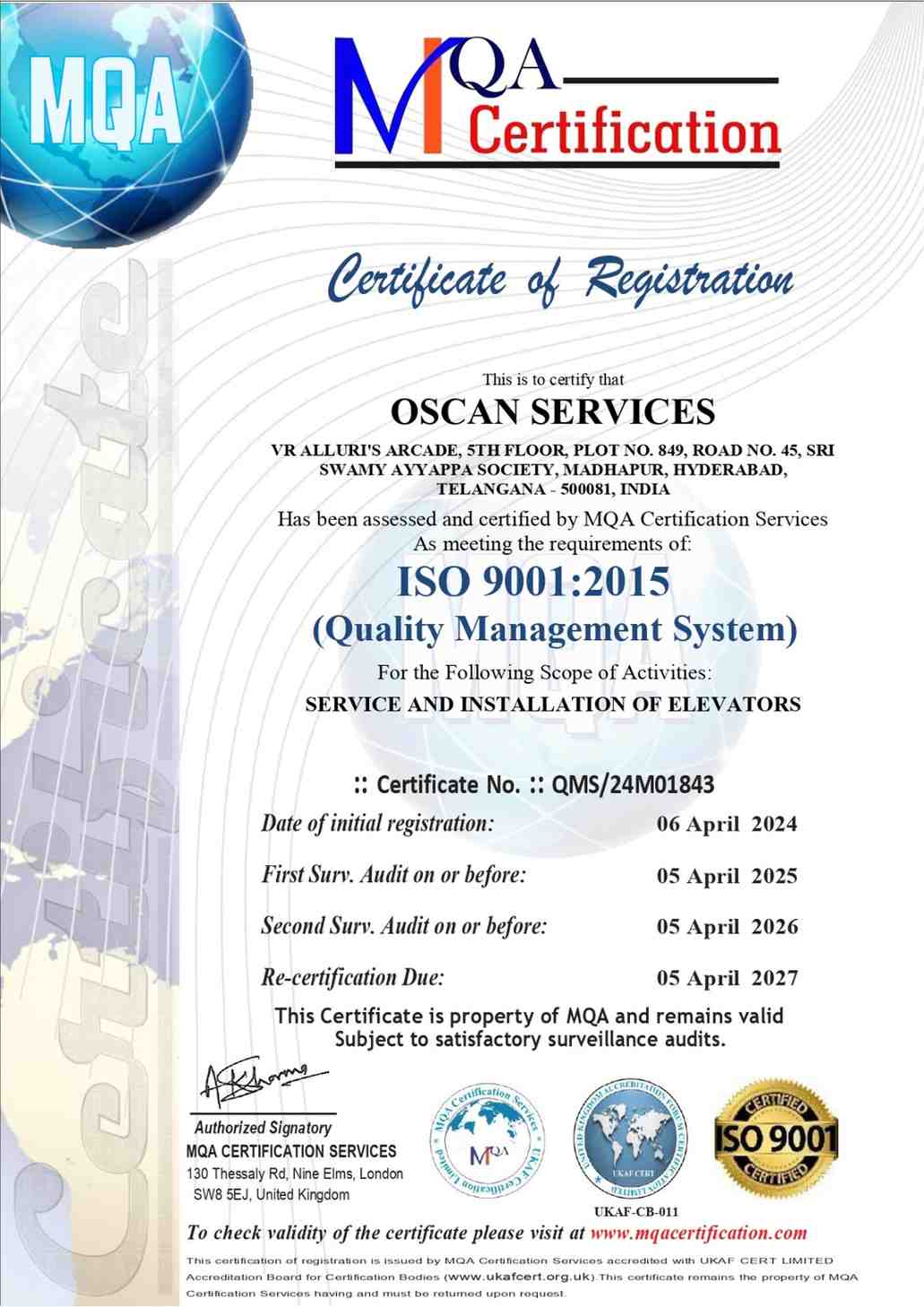 Oscan Services